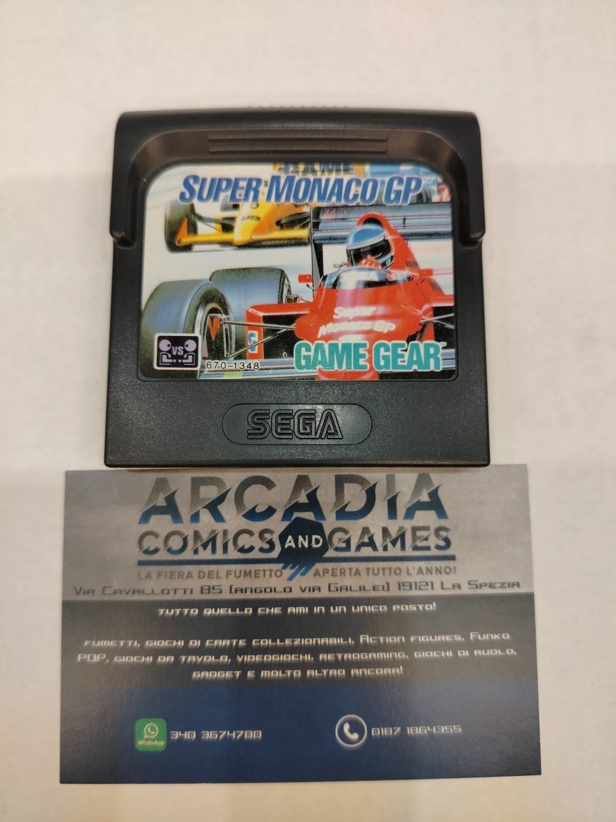 Super Monaco GP Game Gear Sega PAL Loose Solo Cartuccia
